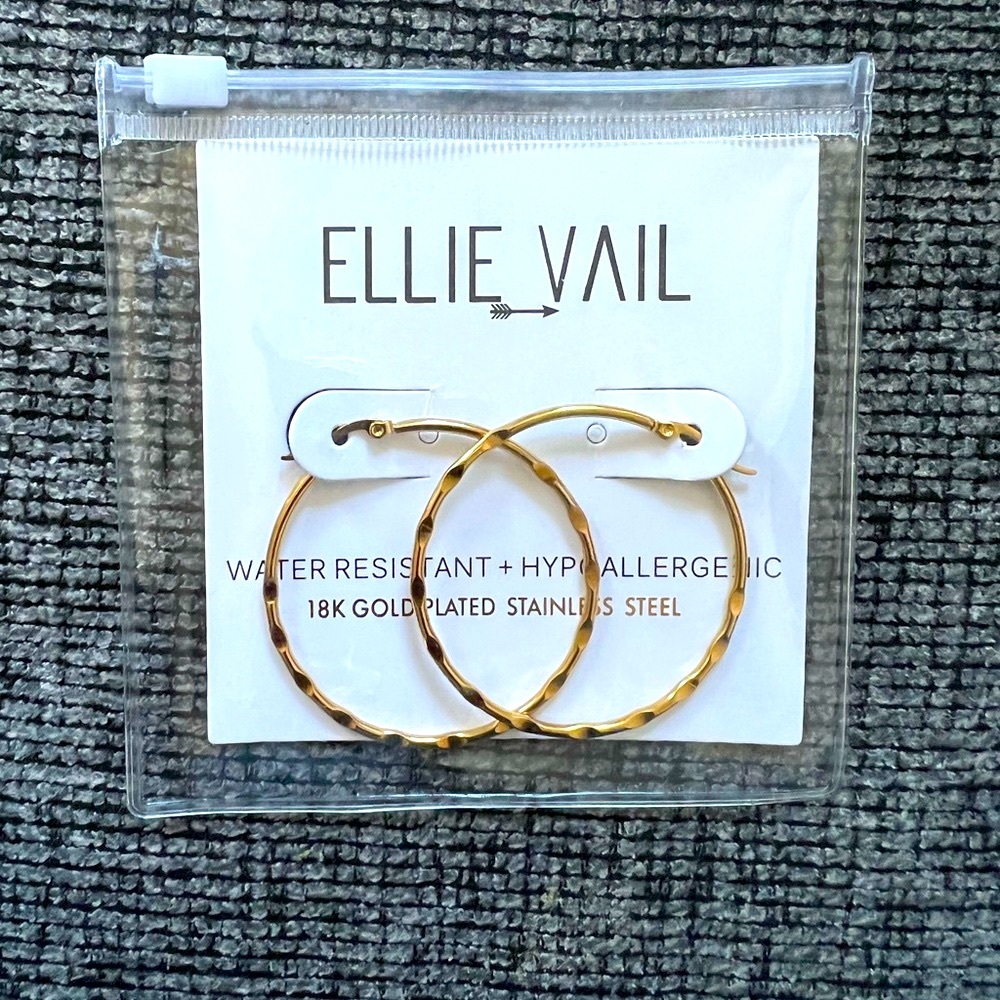 Ellie Vail 18k Plated Hoop Earrings
